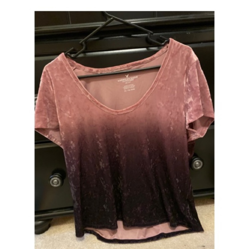 Velvet American eagle shirt